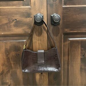 LOFT crocodile shoulder bag